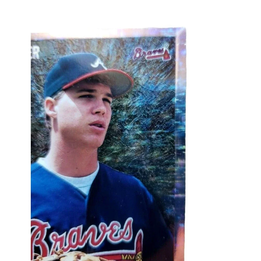 1995 Bowman SILVER FOIL CHIPPER JONES PRIME PROSPECT Card#262 Atlanta Braves HOF